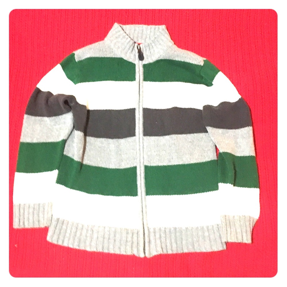Children’s Place zip stripe sweater